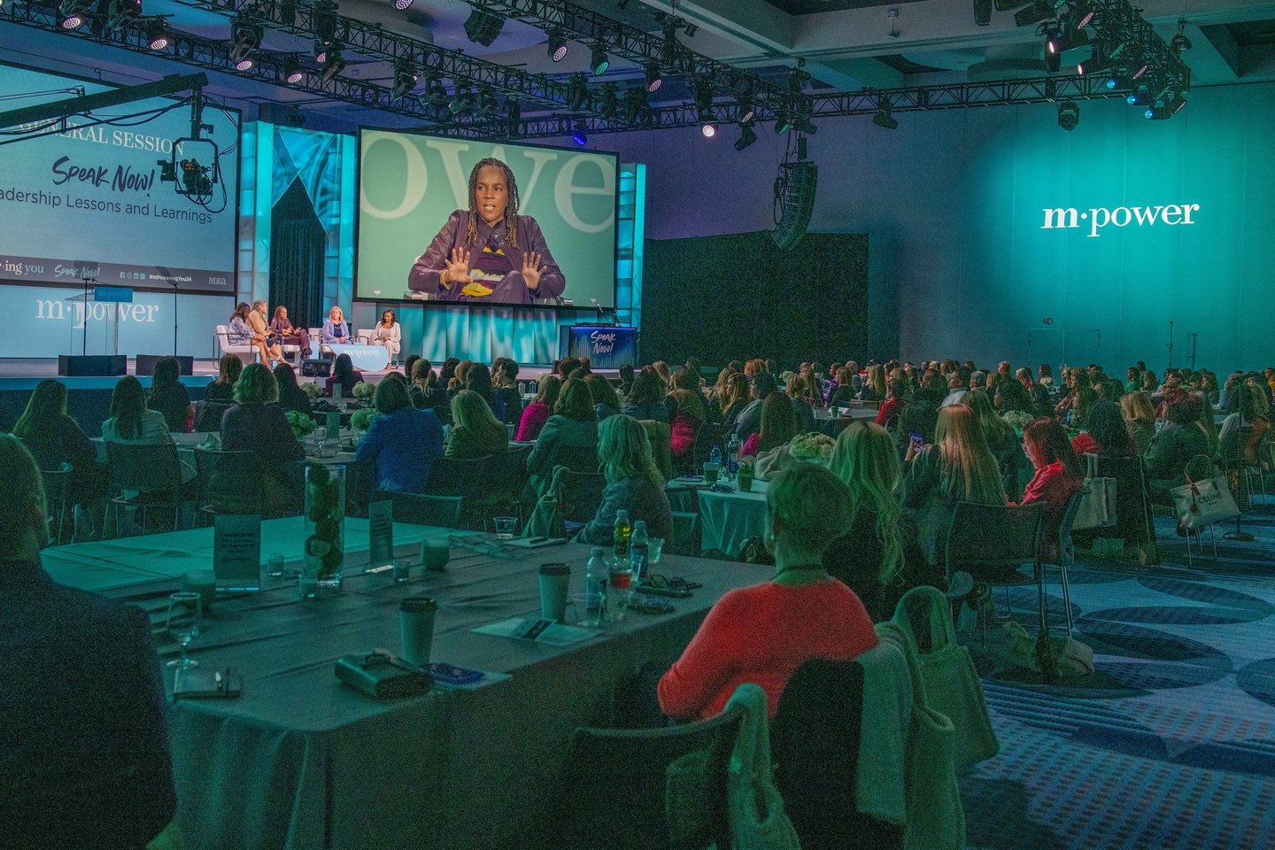 Lisa Haynes speaking to a conference audience